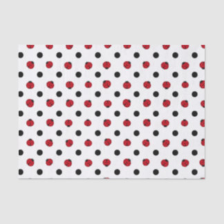 Cute retro ladybug pattern tissue paper
