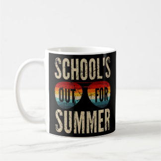 Cute Retro Last Day Of School Schools Out For Summ Coffee Mug