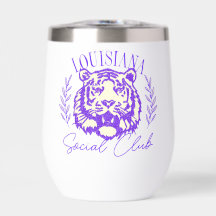 Cute Retro Louisiana Social Club Vin Tumbler