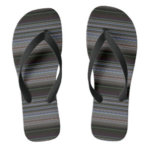 Cute retro modern stripes flip flops