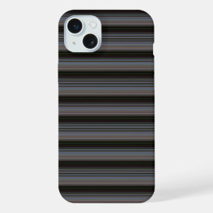 Cute retro modern stripes iPhone 15 plus case