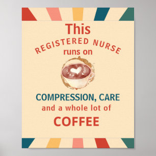 Cute Retro	Modern Wall Art Poster