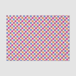 Cute Retro Penny Flower Pattern Tissue Paper