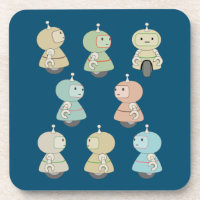 Cute Retro Robot Pattern