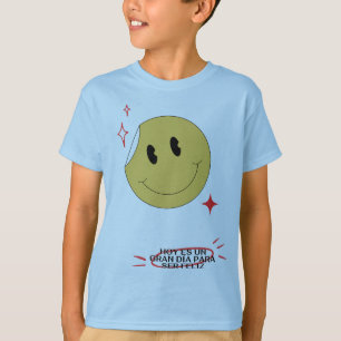 Cute Retro Smiley Face Peeling Sticker kids T-Shirt