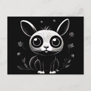 Cute Retro Style Cartoon Animal Postcard