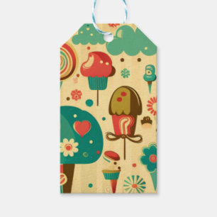 Cute retro vintage ice creams gift tags