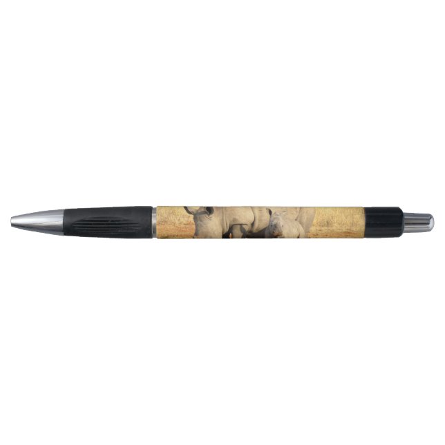 Cute rhinoceros in africa  pen (Front)