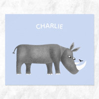 Cute Rhinoceros Personalized