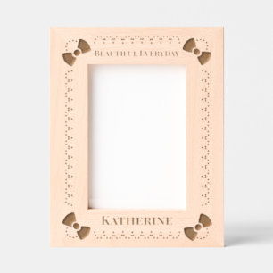 Cute Ribbon Etched Frames