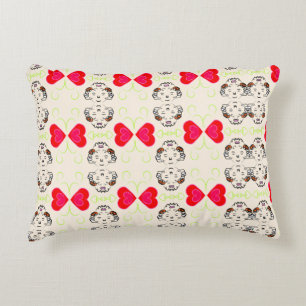 Cute Ribbon Pattern Accent Pillow