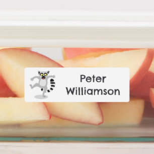 Cute ring tail lemur dancing cartoon personalized