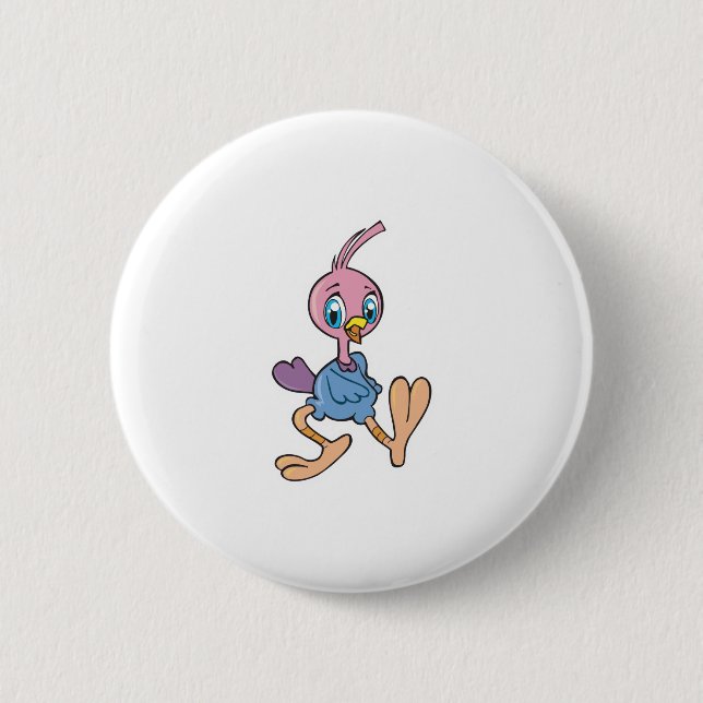 cute roadrunner 2 inch round button (Front)
