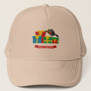 Cute Robin And The Four Colorful Gifts Trucker Hat