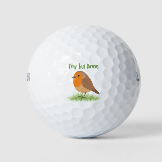 Cute Robin Bird Golf Ball (Front)