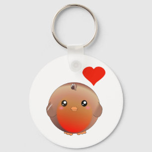 Cute Robin Bird Keychain