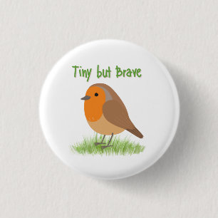 Cute Robin Bird Magnet 1 Inch Round Button