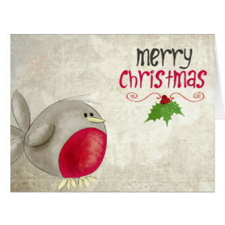 Cute Robin Christmas Card