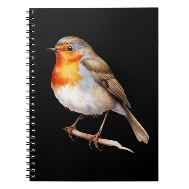 Cute Robin Notebook (Front)