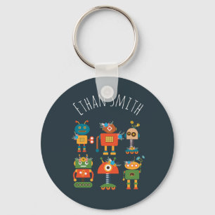 Cute robot children's design keychain