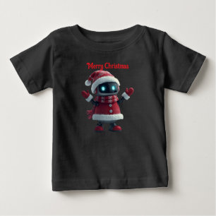 cute robot Christmas holiday tech T-Shirt