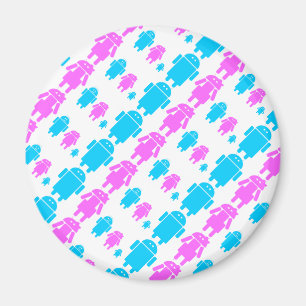 Cute robot familly pattern magnet
