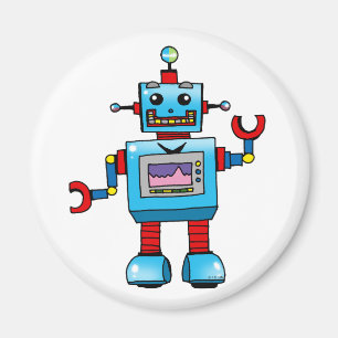 Cute robot magnet