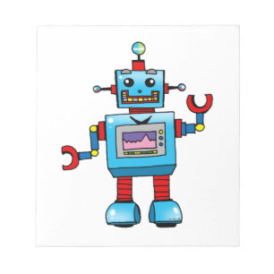 Cute robot notepad