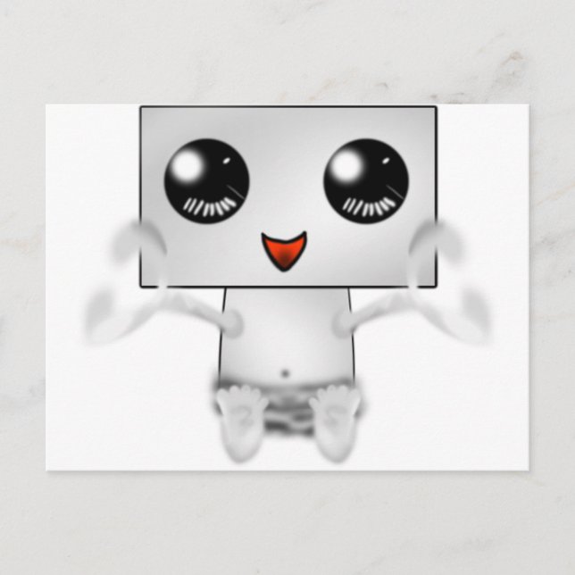 Cute Robot Postcard (Front)