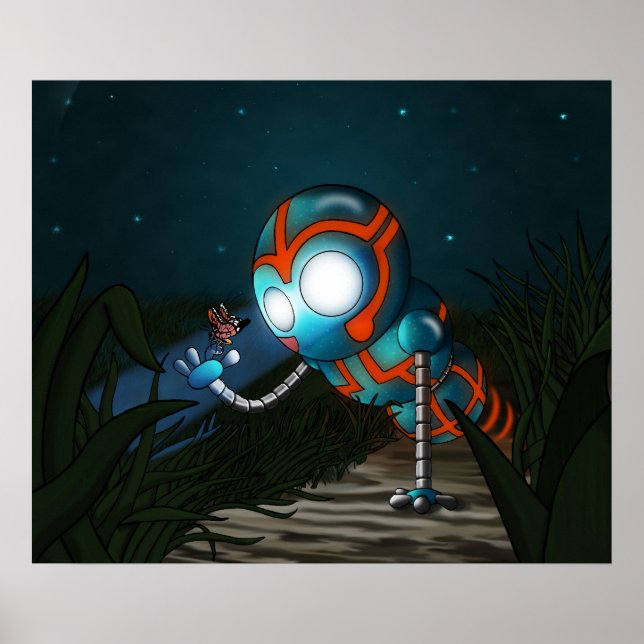 Cute Robot Poster (Front)
