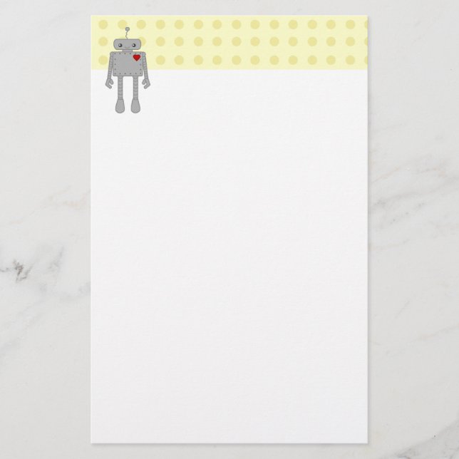 Cute Robot Stationery (Front)