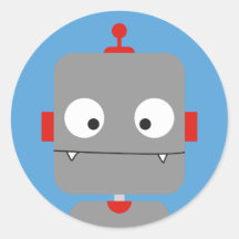Cute Robot Stickers