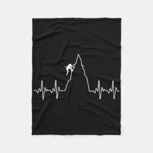 Cute Rock Climbing Art For Men Women Kids Wall Roc Fleece Blanket