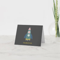 Cute Rocket Ship Cool Space Art Personalized