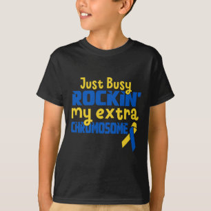 Cute Rocking My Extra Chromosome Down Syndrome Awa T-Shirt