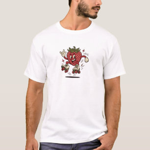Cute Roller Skating Strawberry T-Shirt