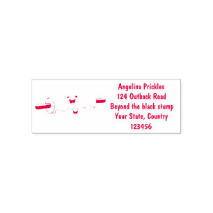 Cute rolling pin and dough pastry baking cartoon self-inking stamp