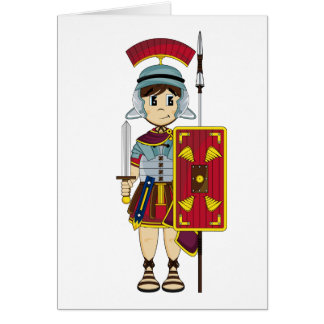 Cute Roman Soldier Card