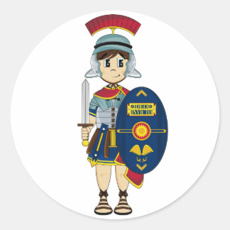 Cute Roman Soldier Sticker