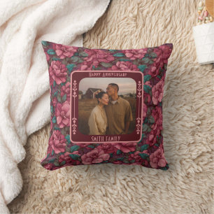 Cute Romantic 20Th Anniversary Throw Pillow