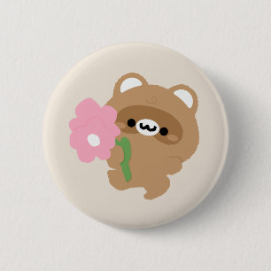 Cute Romantic Beaver 2 Inch Round Button