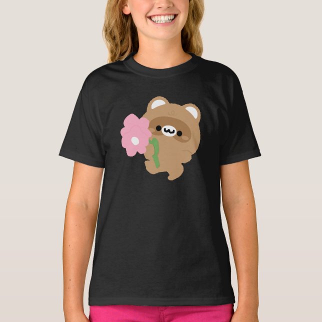 Cute Romantic Beaver T-Shirt (Front)