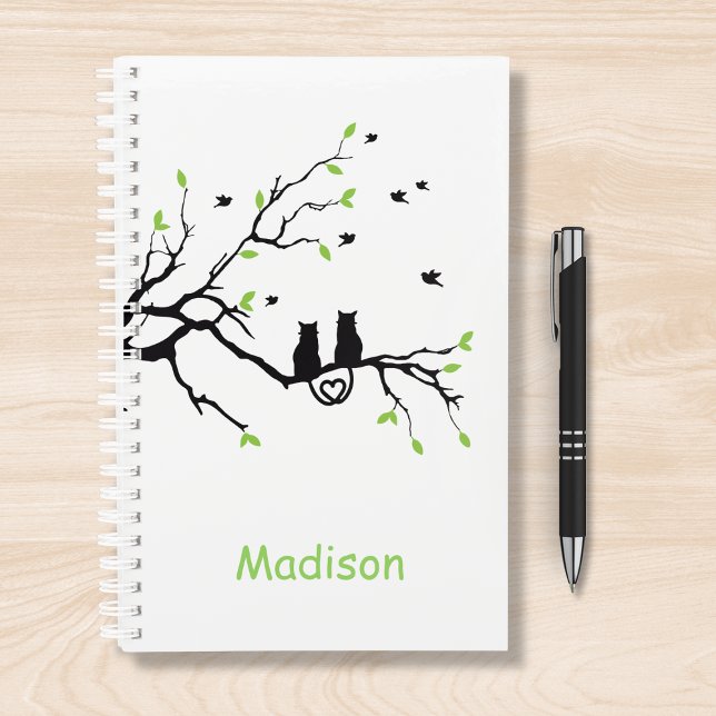 Cute Romantic Cats Simple Modern Custom Planner (Creator Uploaded)