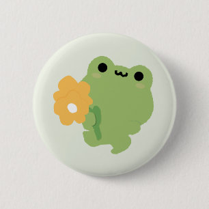 Cute Romantic Frog 2 Inch Round Button