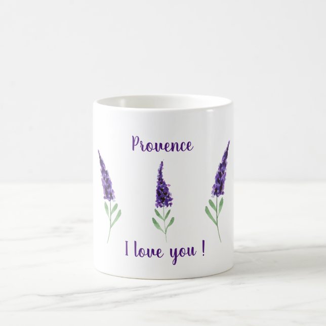 Cute  Romantic Provence I Love You Coffee Mug (Center)