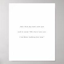 Cute Romantic Quote, Loving Dreamy Saying, Soul