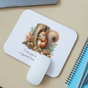 Cute Romantic Quote Watercolor Valentines Day Gift Mouse Pad