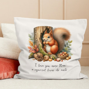 Cute Romantic Quote Watercolor Valentines Day Gift Throw Pillow