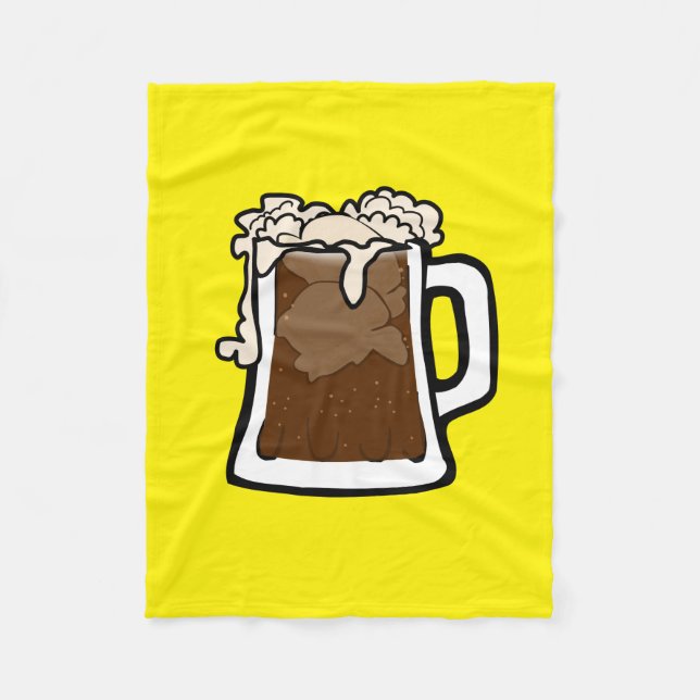 Cute Root Beer Float Children's Fleece Blanket (Front)