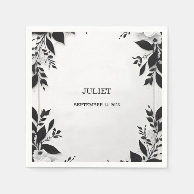 Cute Rope We Are Tying The Knot Bridal Shower Napkin (Front)